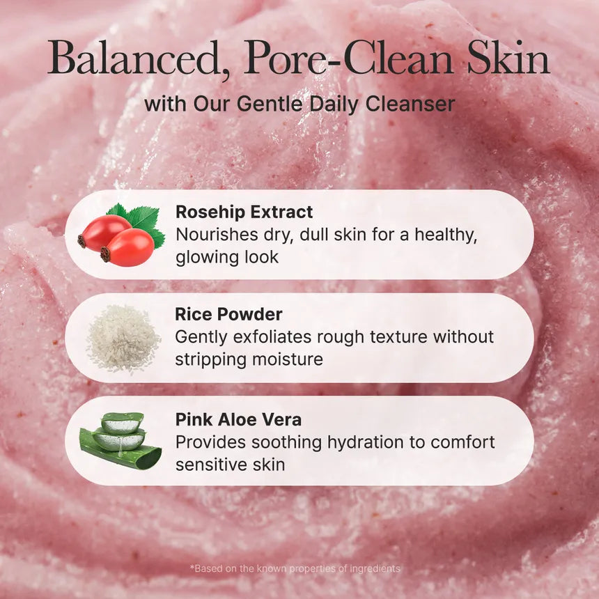 Arencia - Fresh Rosehip Rice Mochi Cleanser