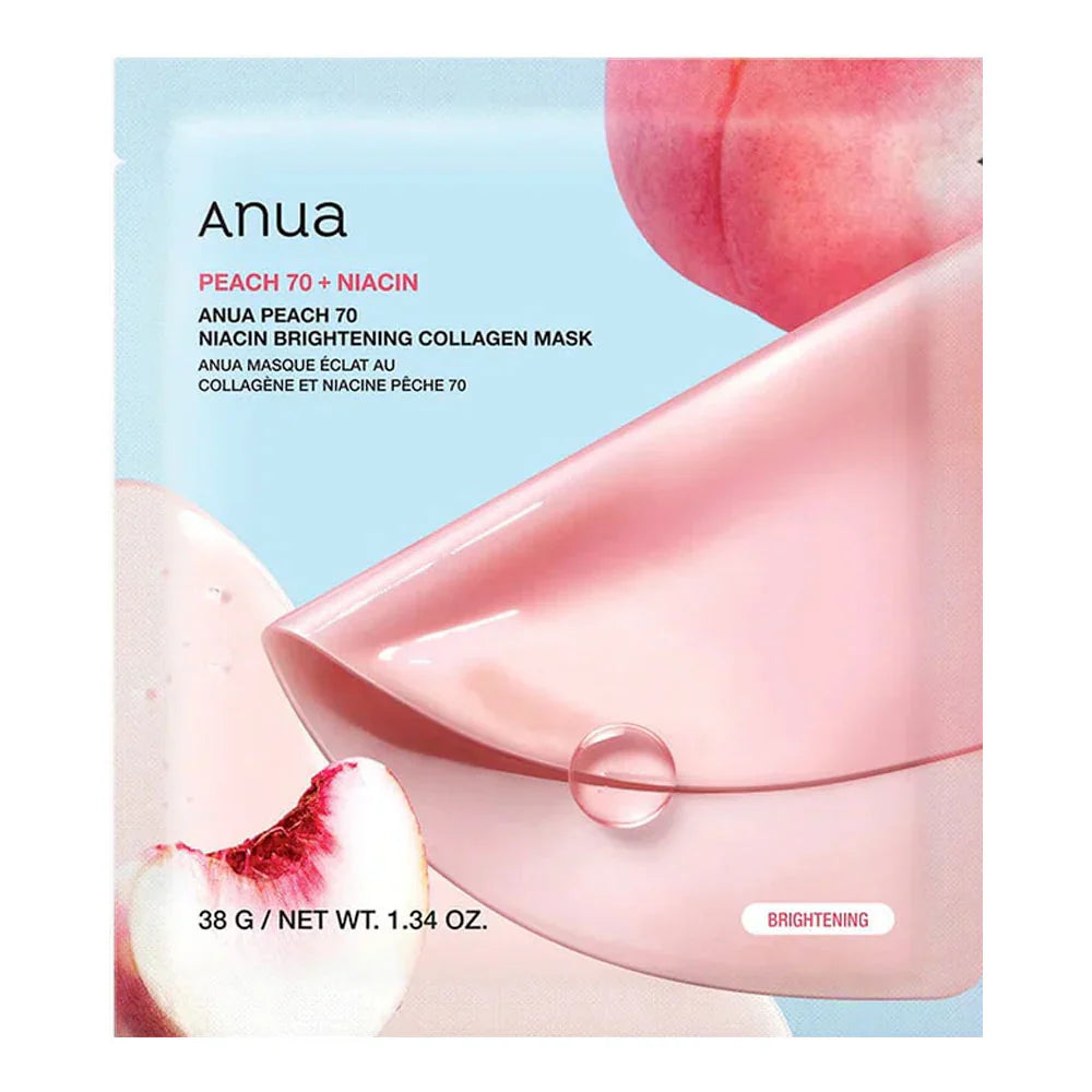 Anua - Collagen Mask Peach + Niacin