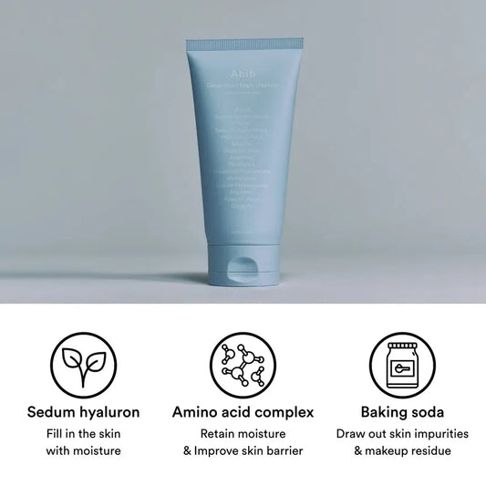Abib - Deep Clean Foam Cleanser Sedum Hyaluron Foam